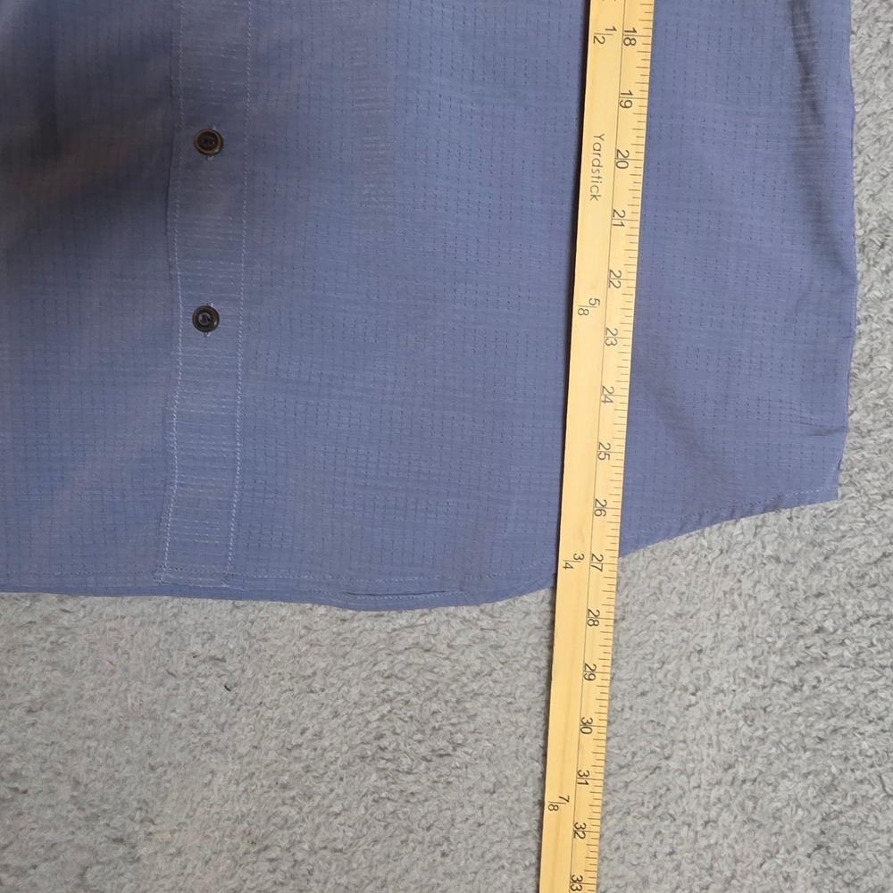 5.11 Tactical Button Down Shirt Mens Medium Blue Good Short Sleeve Ripstop - Picture 5 of 8